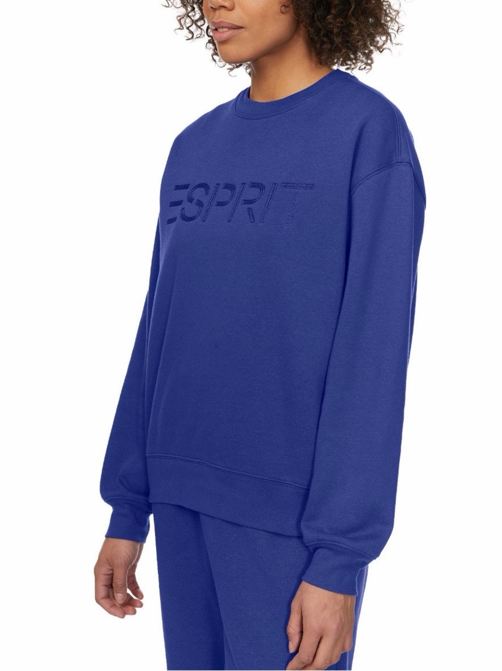 Esprit Women’s Royal Blue Crewneck Sweatshirt with Blue Logo - Picture 4 of 4